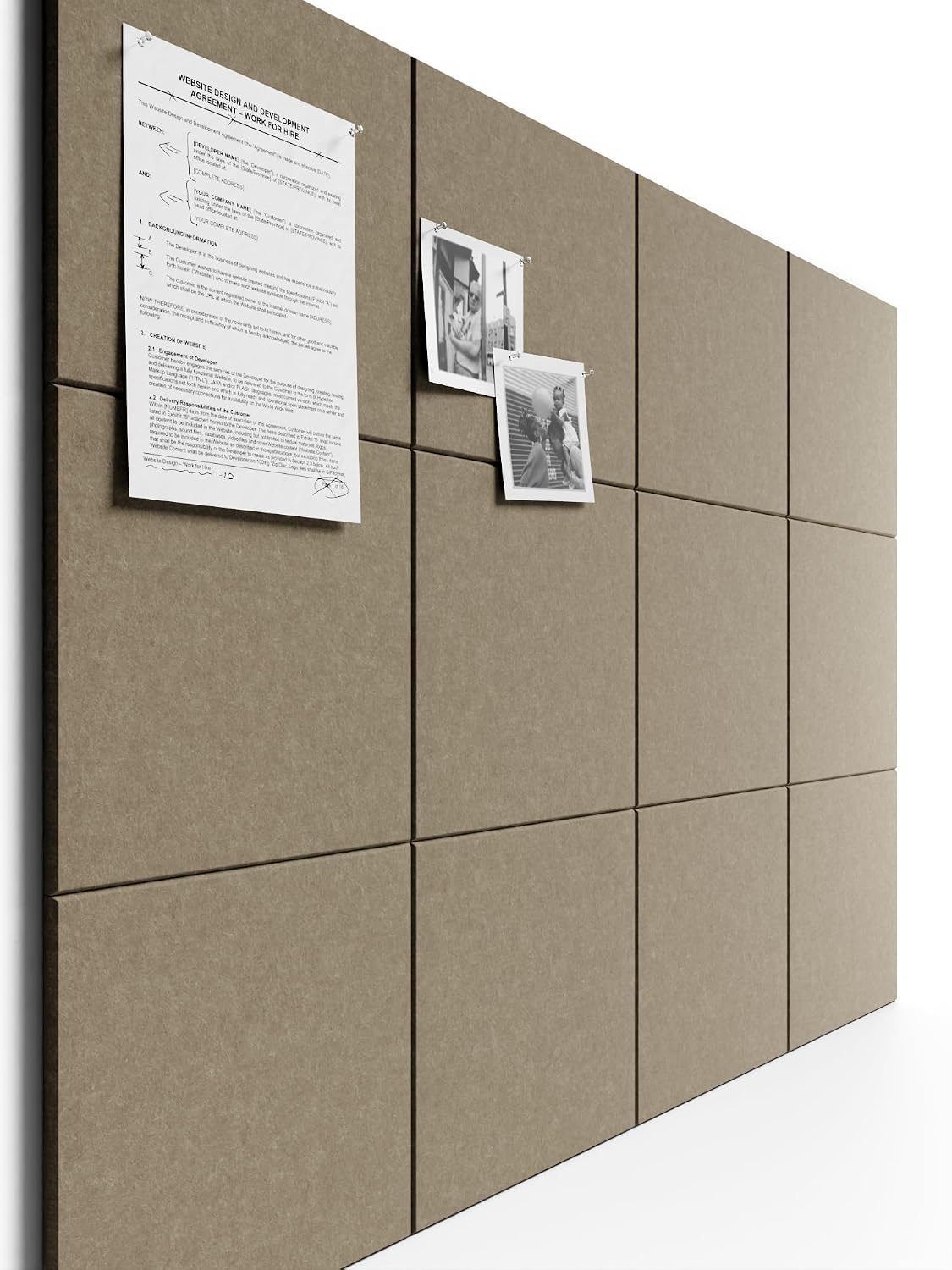 Bumusty Large Cork Board 47"x35" Alternative