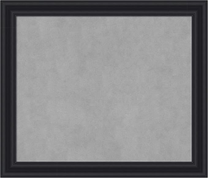 Amanti Art Black Framed Magnetic Board 24x28 Medium Vision Board by AmantiArt