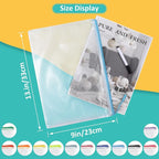 YOPCDJ 12pcs Mesh Zipper Pouch Bags, A4 Puzzle Bag - Image 2