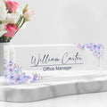 Personalized Name Plate for Desk Custom Acrylic Desk Name Plate Custom Employee by AZUFEMOS
