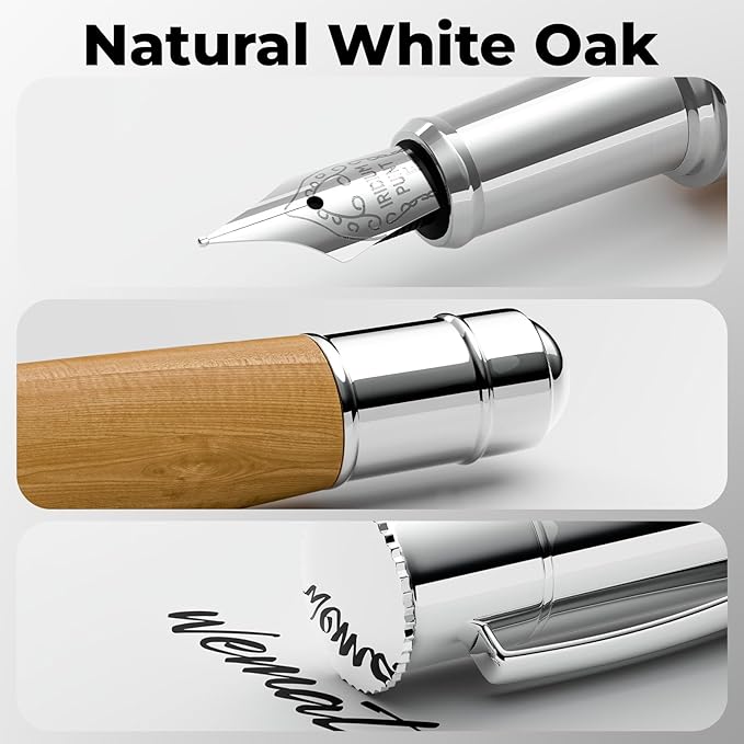 WEMATE Fountain Pen Set, Fine Nib, 1 Ink Converter, Smooth Writing, No Skips - Image 7