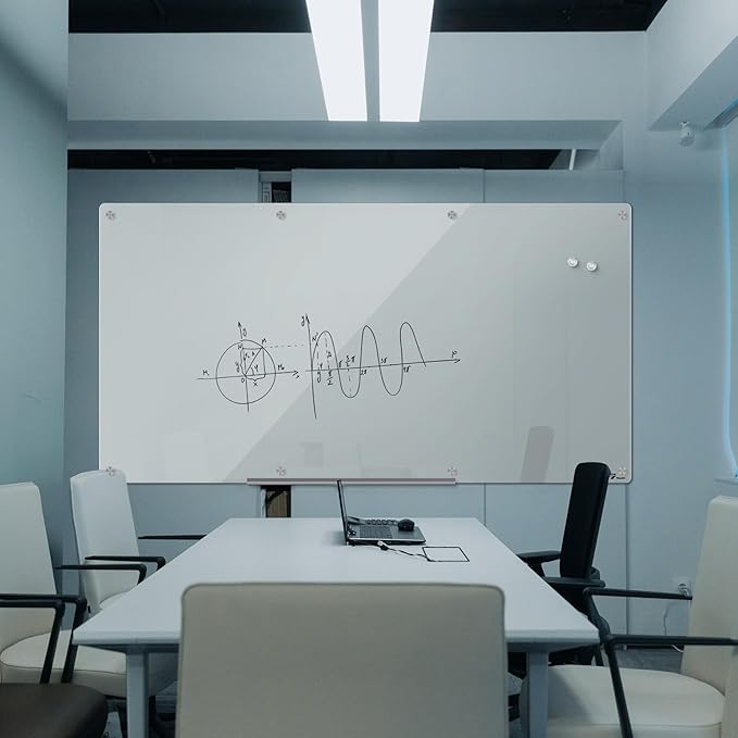TOWON 8 x 4ft Whiteboard Huge, Glass Dry Erase Board Magnetic, 96 x 48 in - Image 2