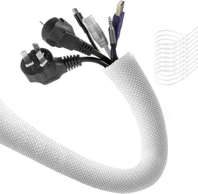 AGPTEK Cable Sleeve Cover, 10ft by AGPTEK