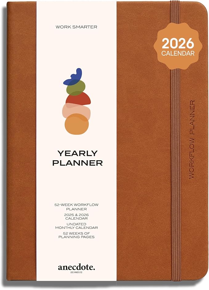 Anecdote 2026 Planner: 52 Week Daily Planner, Monthly & Weekly Workflow by Anecdote