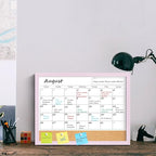 Dry Erase Calendar Cork Board Combo, 17x13 Inches Calendar Whiteboard - Image 8