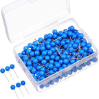 WILLBOND 500 Pack Map Push Pins Map Tacks Small Round Head Push Pins Thumb Tacks by Willbond+Technology+Limited