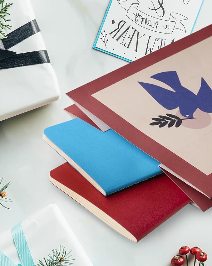Lzerking Mini Notebooks Bulk 36 Pack Small Pocket Journal Notepads Blue Cover - Image 6