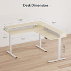 FLEXISPOT 63" L Shaped Standing Desk - Image 3