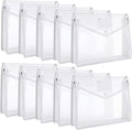 10 Pieces Plastic File Folders Envelope Expanding File Wallet Organizer by Epakh