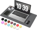 Desk Pad Protector, Leather & Suede Desk Mat, Non-Slip Desk Pad Mat, Large by BLESWIN