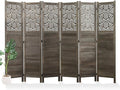 Svimi Folding Room Divider, 66.9 Inch 6 Panels Wood Carved Privacy Screens by Svimi