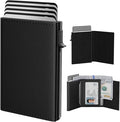 typecase Mens Wallet Card Holder: Pop Up Aluminum Case, Genuine Leather by typecase