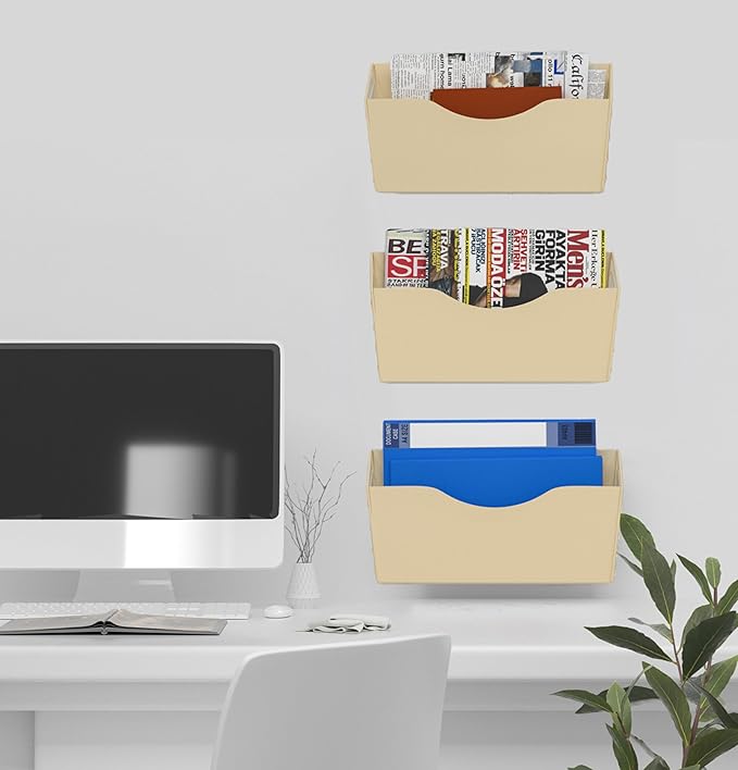 3 Pockets Magnetic File Holder for File Cabinets, Refrigerator, Magnetic Paper - Image 8
