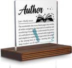 Author Gifts, Funny Desk Sign for Writers and Storytellers, Inspirational by Pariveca