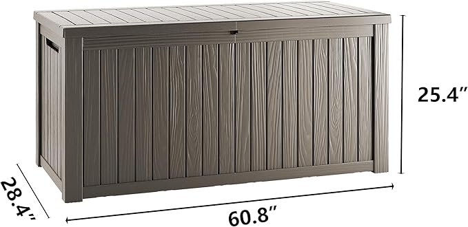 Yardgrace 180 Gallon Outdoor Storage Deck Box - Image 2
