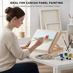 Tabletop Easel for Painting, 13.8"x11.4" Adjustable Portable Art Easel Includes - Image 3