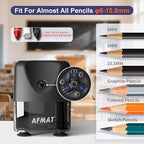 AFMAT Electric Pencil Sharpener, Cordless & Rechargeable, Heavy Duty Classroom - Image 2