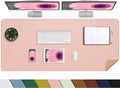 Large Desk Mat -47.2" x 17.5" Leather Desk Pad Protector by AFIING