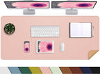 Large Desk Mat -47.2" x 17.5" Leather Desk Pad Protector by AFIING