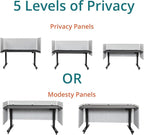 Stand Up Desk Store ReFocus Clamp-on Acoustic Desk Divider Privacy Panel That - Image 5