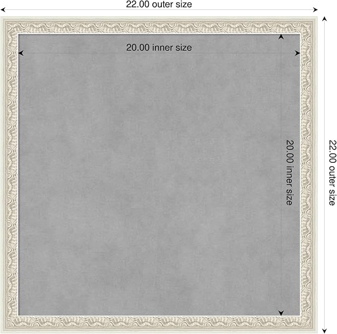 Amanti Art Silver Framed Magnetic Board 22x22 Medium Vision Board - Image 2