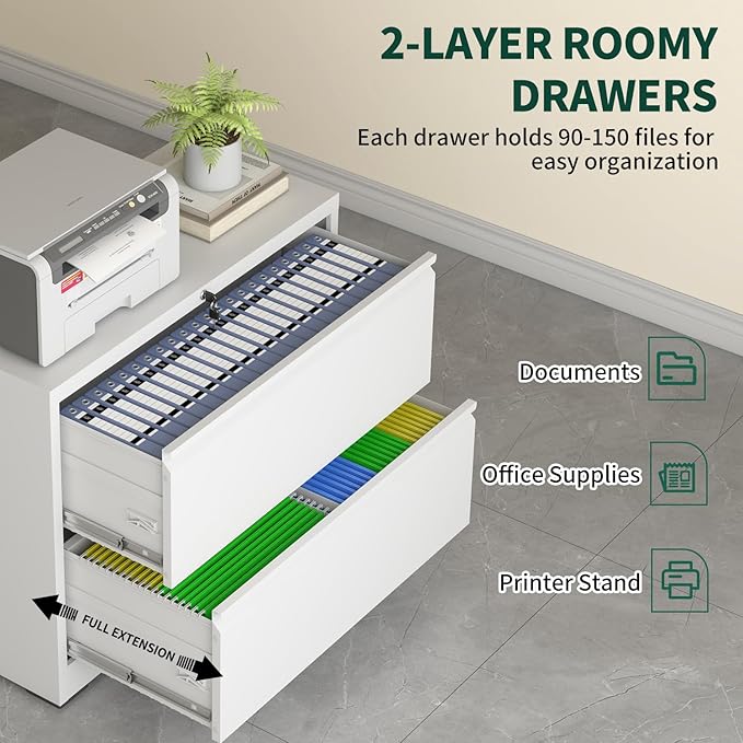 2 Drawer Lateral File Cabinet - Image 5