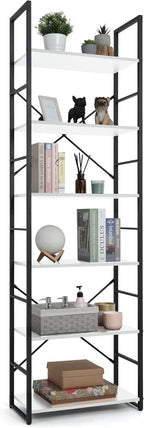 CAPHAUS 6 Tier Bookshelf, 24 Inch Width Free Standing Shelf, Bookcase Shelf by CAPHAUS
