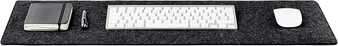 Wolvende Premium Felt Desk Mat | Small 12" x 27.5" Multifunctional Desk Pad - Image 5