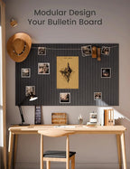 Fluxynara Large Felt Bulletin Board 48" x 36" Cork Board Alternative-12 Pack - Image 5