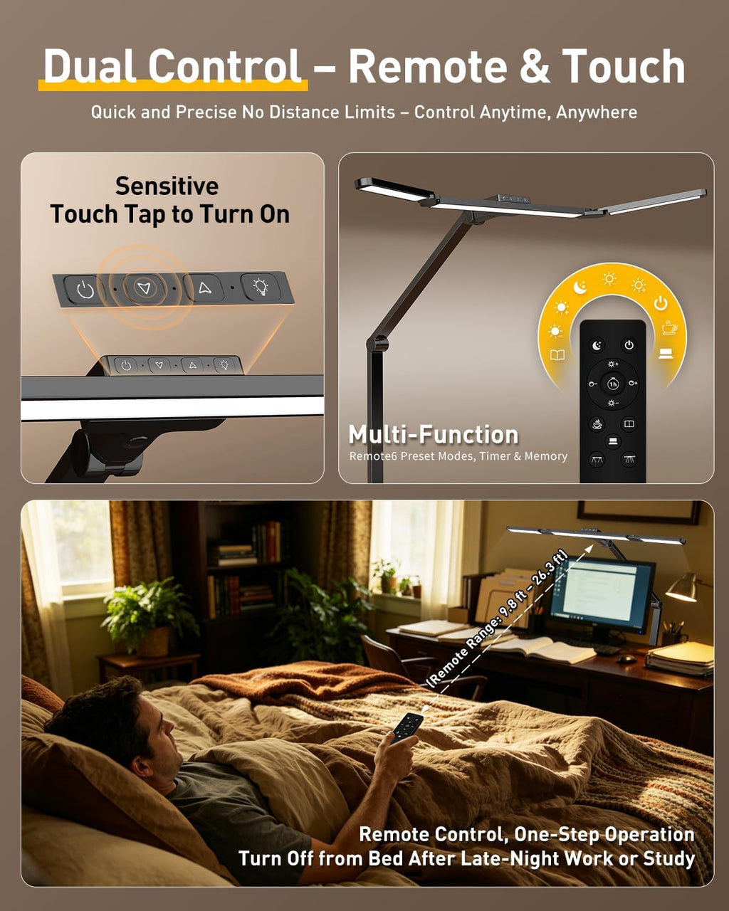 guardking adjustable led desk lamp for home office, package contents