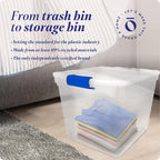 HOMZ 4-Pack 31 Quart Latching Lid, and Bathroom Organization - Image 7