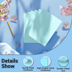 Cardstock 8.5 x 11, Thick Printer Paper 75 lb/200 gsm, 80 Sheets Card Stock Blue - Image 3
