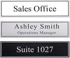 2" x 8" Personalized Office Aluminum Name Plates, Custom Elegant Name Plates by Unknown
