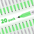 Green Ultra Fine Point Permanent Markers, 20 Pack, 0.4 mm, Precision Extra Fine - Image 6