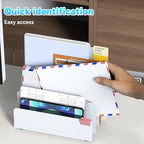 OUTIOE Mail Organizer Countertop, Small Desk File Organizer, Metal File Holder - Image 4