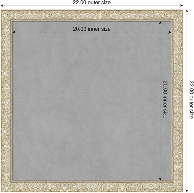 Amanti Art Silver Framed Magnetic Board 22x22 Medium Vision Board - Image 2
