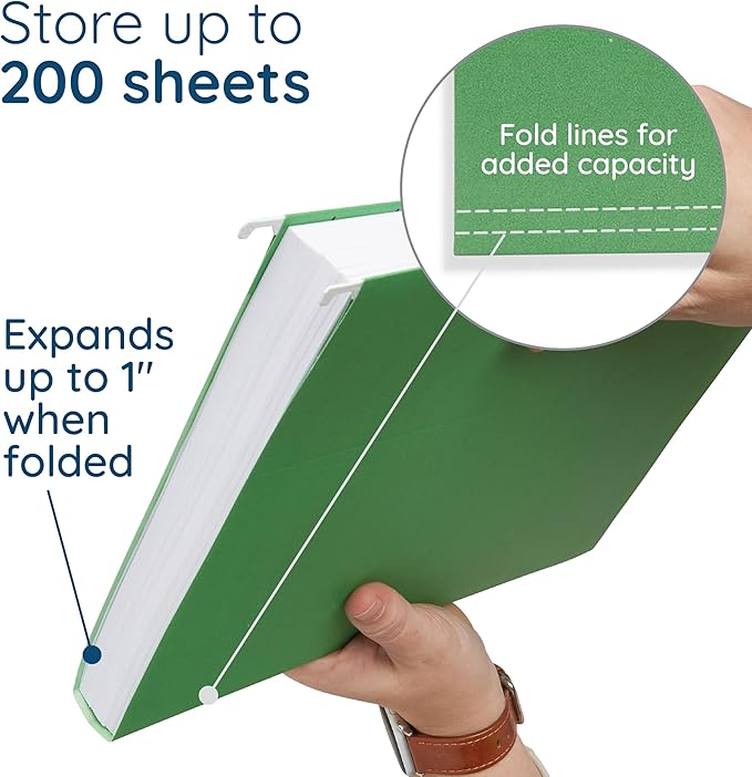 Blue Summit Supplies Hanging File Folders, 25 Reinforced Hang Folders, Designed - Image 3
