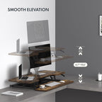 FLXISPOT 40in Standing Desk Converter, Height Adjustable Riser, Manual Lift - Image 3