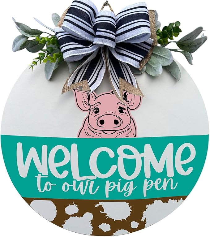 Wood front door sign Wood sign Home decor Welcome sign Sign by Unknown
