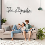 Personalized Family Name Sign | Custom Metal Sign | Metal Wall Art | Last Name - Image 4
