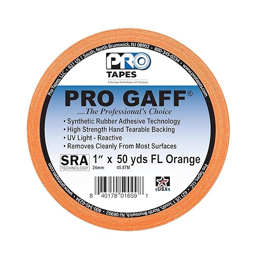 1" Width ProTapes Pro Gaff Premium Matte Cloth Gaffer's Tape - Image 2