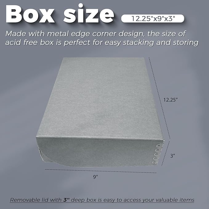 Lineco, 9x12 Clamshell Archival Folio Storage Box, Acid-Free - Image 3