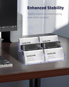 Uniclife 2 Pack Acrylic Business Card Holder - Image 4