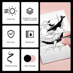 Arrtx Black Paint Pen 8 Pack Dual Tip, Stone and DIY Crafts - Image 3