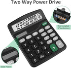 Calculators, Splaks 2 Pack Standard Functional Desktop Calculators Sola and AA - Image 2