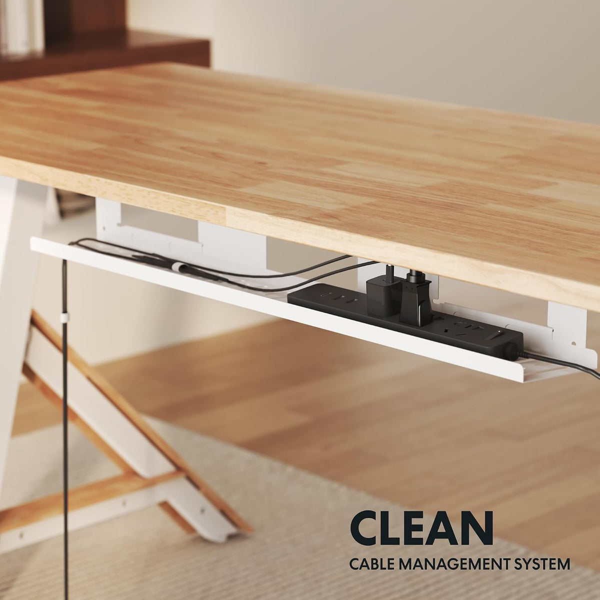 FLEXISPOT 55 x 28 Inch WoodiX Solid Wood Executive Standing Desk, Maple
