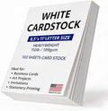 Veritas White Cardstock 8.5 x 11”, 110LB/199GSM Heavyweight Card Stock by WritePads