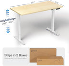 VIVO Electric 55 x 28 in Standing Desk, Memory Height Adjustment, 1B Series - Image 3