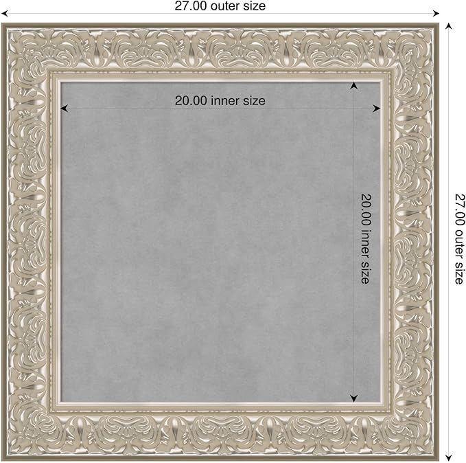 Amanti Art Silver Framed Magnetic Board 27x27 Medium Vision Board - Image 2