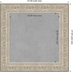 Amanti Art Silver Framed Magnetic Board 27x27 Medium Vision Board - Image 2